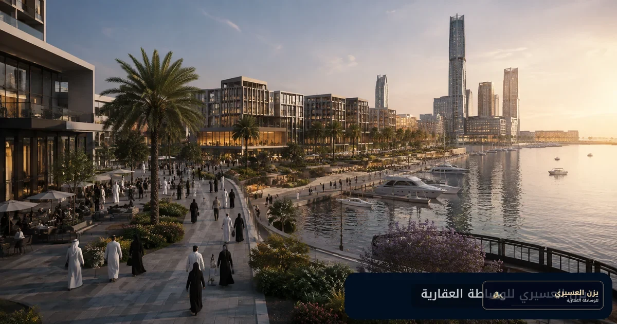 واجهة بحرية حديثة وممشى ومرسى ضمن تصور عمراني لمشروع وسط جدة